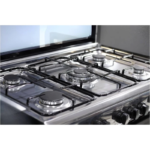 ⁦تكنو فرن غازغاز 80×50 - 5 شعلات فولاذية، أمان كامل 1022 -GTC8011X⁩ - الصورة ⁦3⁩