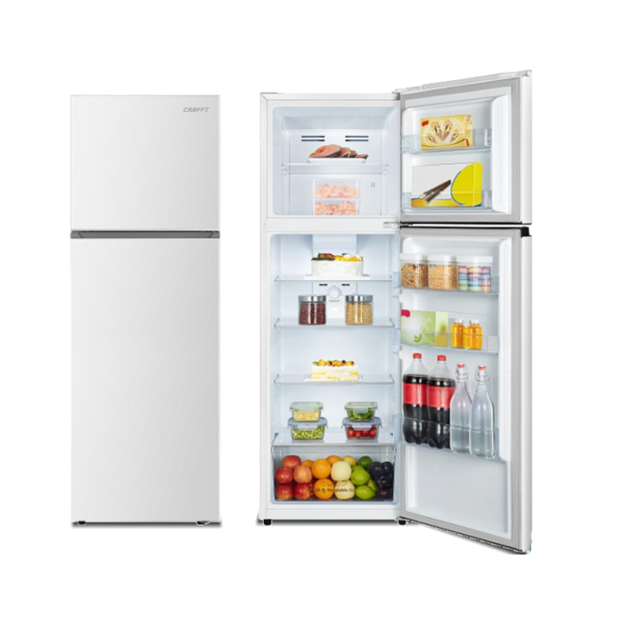 ⁦كرافت ثلاجة  بابين ابيض 248 لتر 8.8 قدم - CRK113W⁩ - الصورة ⁦3⁩