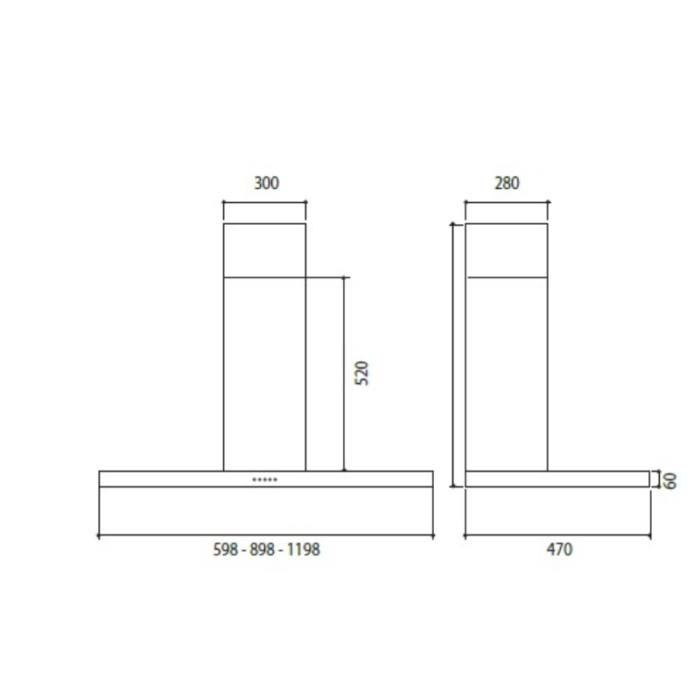 ⁦اير دريم شفاط حرف T إيطالي ،90سم،  ، VENERA-321⁩ - الصورة ⁦2⁩