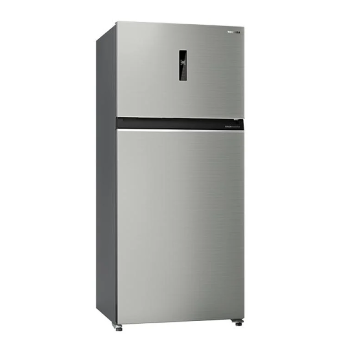 ⁦توشيبا ثلاجة بابين انفرتر - 21.5 قدم مكعب - 608 لتر - فضي - GR-RT835WE-PMU(49)⁩ - الصورة ⁦3⁩