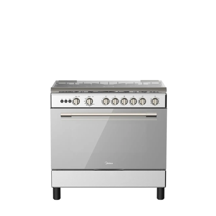 ⁦ميديا فرن غاز ستانلس ستيل – 115 لتر – 5 شعلات – فضي – 36 -LMG5G022⁩ - الصورة ⁦6⁩