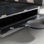 ⁦ميديا فرن غاز ستانلس ستيل – 115 لتر – 5 شعلات – فضي – 36 -LMG5G022⁩ - الصورة ⁦5⁩