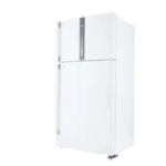 ⁦هيتاشي ثلاجة بابين مزودة بتقنية الإنفرتر، بسعة إجمالية تبلغ 21.2 قدم مكعب (600 لتر)، باللون الأبيض- R-V805PS1KVTWH⁩ - الصورة ⁦3⁩