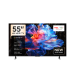 شاشة TCL ‏55 بوصة – شاشة LED، دقة 4K UHD، تردد 60 هرتز  55V6C