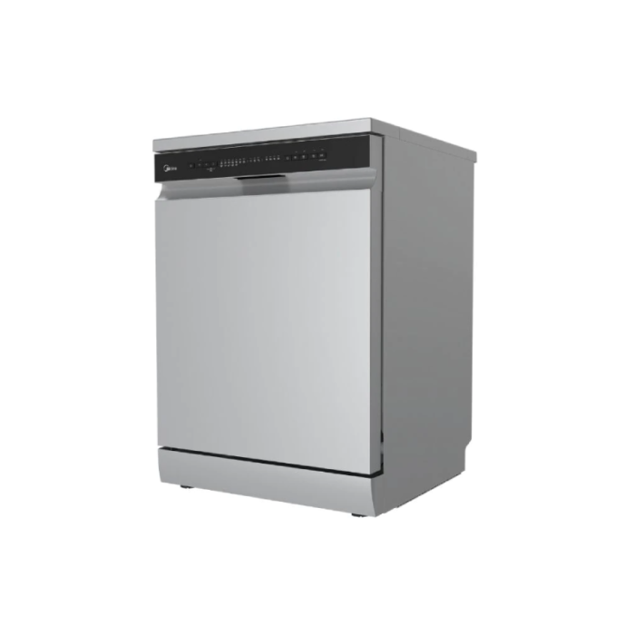 ⁦ميديا غسالة صحون 14 مكان – 10 برامج، 3 أرفف، واي فاي، فتح باب تلقائي، لون فضي – WQP14W5233CS⁩ - الصورة ⁦3⁩