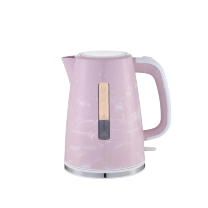 ⁦800102038 كولن غلاية كهربائية بتأثير رخامي 2200 واط، سعة 1.7 لتر وردي⁩ - الصورة ⁦2⁩