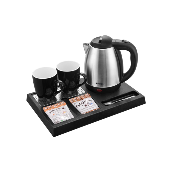 ⁦طقم فنادق كولن – غلاية + كوبين + صينية – 800102049⁩ - الصورة ⁦2⁩