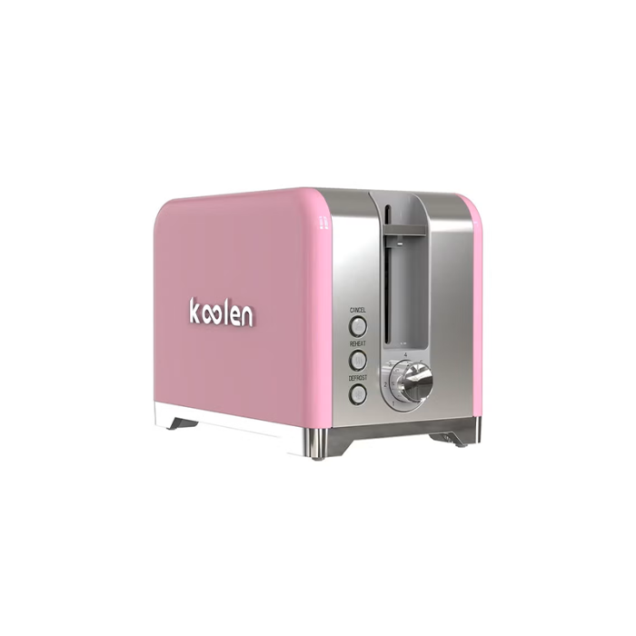 ⁦محمصة خبز مزدوجة من الستانلس ستيل – 930 واط – لون وردي – موديل 800104014⁩ - الصورة ⁦3⁩