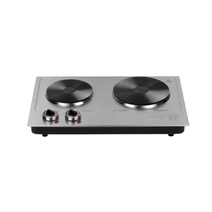 ⁦816105004 كولن موقد سطح كهربائي مزدوج 1000 واط + 1500 واط اسود⁩ - الصورة ⁦2⁩