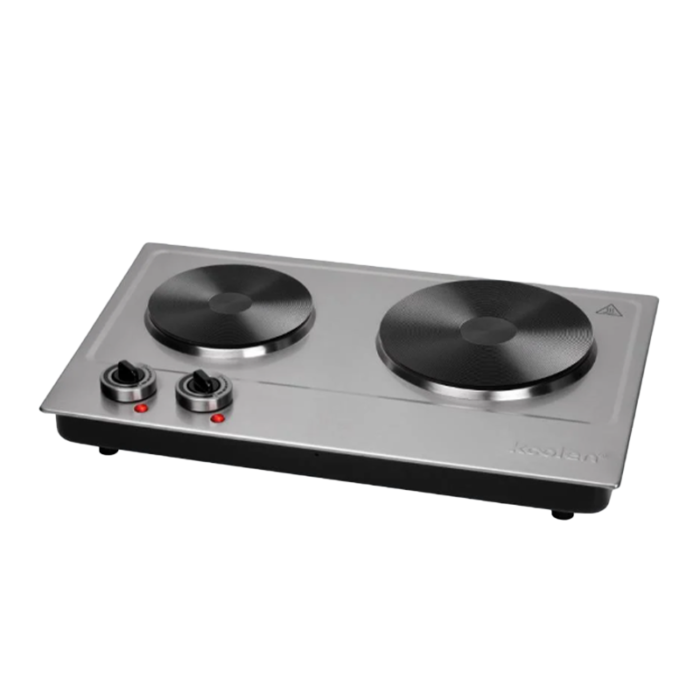 ⁦816105004 كولن موقد سطح كهربائي مزدوج 1000 واط + 1500 واط اسود⁩ - الصورة ⁦3⁩