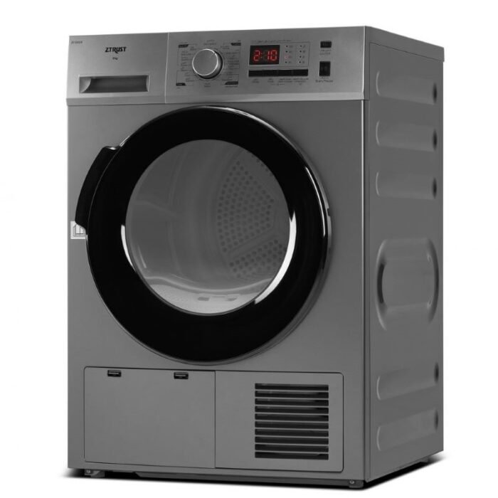 ⁦ز.ترست مجفف تعبئة أمامية (8) كيلو، (16) برنامج، مكثف - فضي- ZFD8SM⁩ - الصورة ⁦2⁩