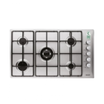 جليم غاز سطح بلت ان غاز, 5 عيون, 90 سم, اشعال ذاتي , استيل - P9LV5I