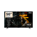 شاشة تي سي إل 98 بوصة QD-Mini LED ذكي، 4K UHD، HDR 10+، معدل تحديث 144 Hz، صوت ONKYO Hi-Fi 2.1، Dolby Atmos، Google TV، موديل 2025 – 98C6K