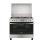 جيبسون فرن غاز 5 عيون 60×90 امان كامل – ستيل – GCG91226XA