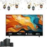 شاشة هاير 65 بوصة 4K  اتش دي آر 10، 60 هرتز  نظام تشغيل Google Tv صوت دولبي محيطي H65K85FUX
