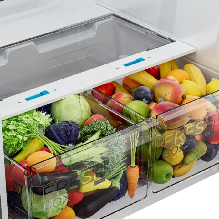 ⁦ثلاجة ميديا بابين فريزر علوي 18.3 قدم ستيل بتحكم إلكتروني صناعة تايلاندي– MDRT687FGU46DI⁩ - الصورة ⁦12⁩