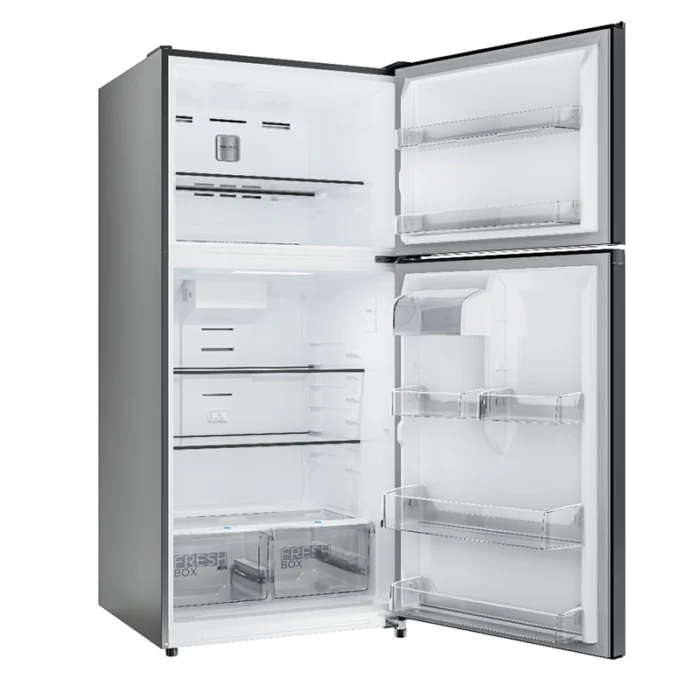 ⁦ثلاجة ميديا بابين فريزر علوي 18.3 قدم ستيل بتحكم إلكتروني صناعة تايلاندي– MDRT687FGU46DI⁩ - الصورة ⁦6⁩