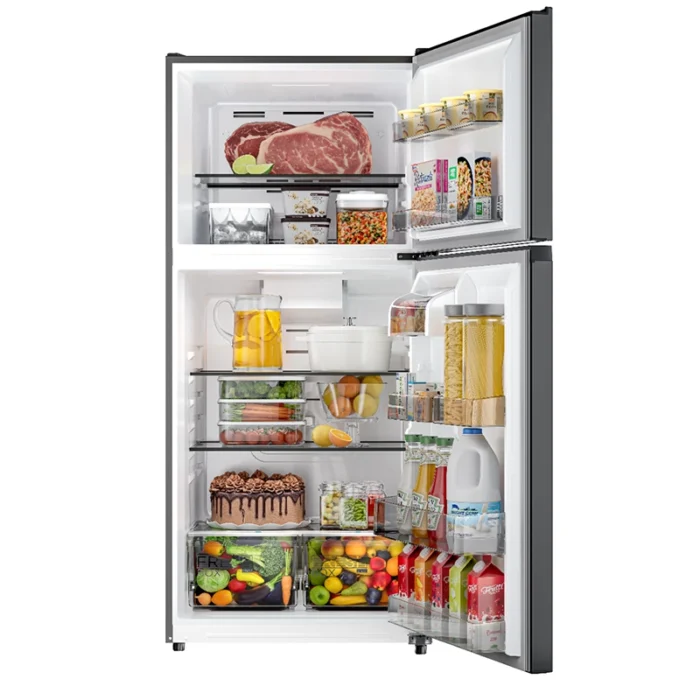 ⁦ثلاجة ميديا بابين فريزر علوي 18.3 قدم ستيل بتحكم إلكتروني صناعة تايلاندي– MDRT687FGU46DI⁩ - الصورة ⁦8⁩