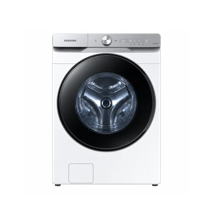 ⁦غسالة ونشافة سامسونج 16 كجم / 10 كجم – AI Control – Eco Bubble – VRT Plus – أبيض WD16T6300GW/YL⁩ - الصورة ⁦1⁩