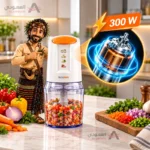 قطاعة خضروات كولن 300 واط – سعة 500 مل – سرعتان – شفرات ستانلس ستيل قابلة للإزالة – أبيض – 801109001 - الصورة 3