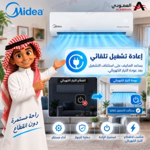 مكيف سبليت ميديا 12 Mission Xtreme بارد 12100BTU , واي فاي , تنظيف ذاتي , ريش ذهبية , مع مواسير MSTMX12CRN1AG1 9 Untitled 9 4