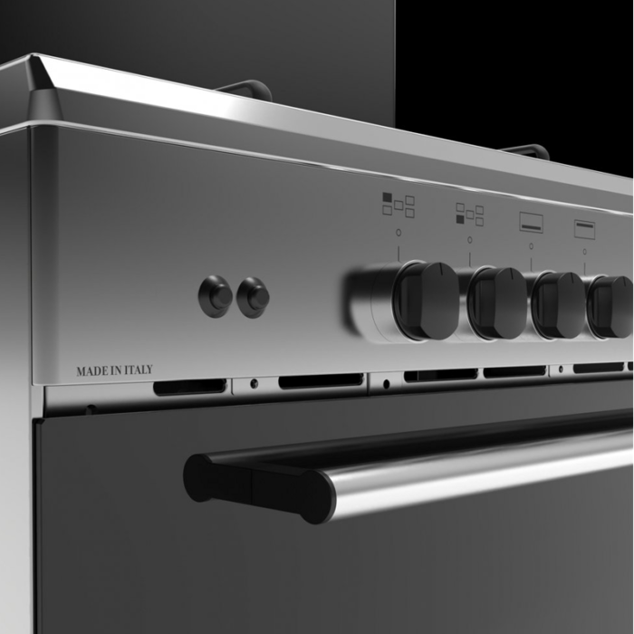 ⁦جليم غاز فرن غاز 60*90، 5 عين، امان كامل، ايطالي، استيل -AL9612GIFS⁩ - الصورة ⁦7⁩