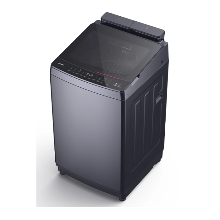 ⁦ توشيبا غسالة ملابس أتوماتيك فتحة علوية 10 كغ - تنشيف 75% - رمادي -AW-DUM1100JUPBB(MK)⁩ - الصورة ⁦7⁩