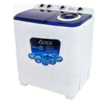 دبليوبوكس غسالة ملابس بحوضين سعة 13 كجم،غطاء ازرق -لون ابيض-KWM1213 - الصورة 3