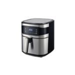 دوتس قلاية هوائية, 1600 واط - سعة 6.5 لتر - طلاء غير لاصق - رف للقلي,فضي/اسود - CFA1016D6