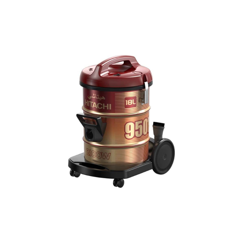 cv-950f.png هيتاشي مكنسة كهربائية بتصميم أسطواني 18 واط 2100 لتر، أحمر نبيذي ،CV950F 24CBS WR - الصورة 1