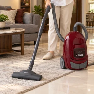 مكنسة كهربائية هيتاشي، 5 لتر، 1600 واط، أحمر - CV-W1600WR 1 cv w1600wr 4