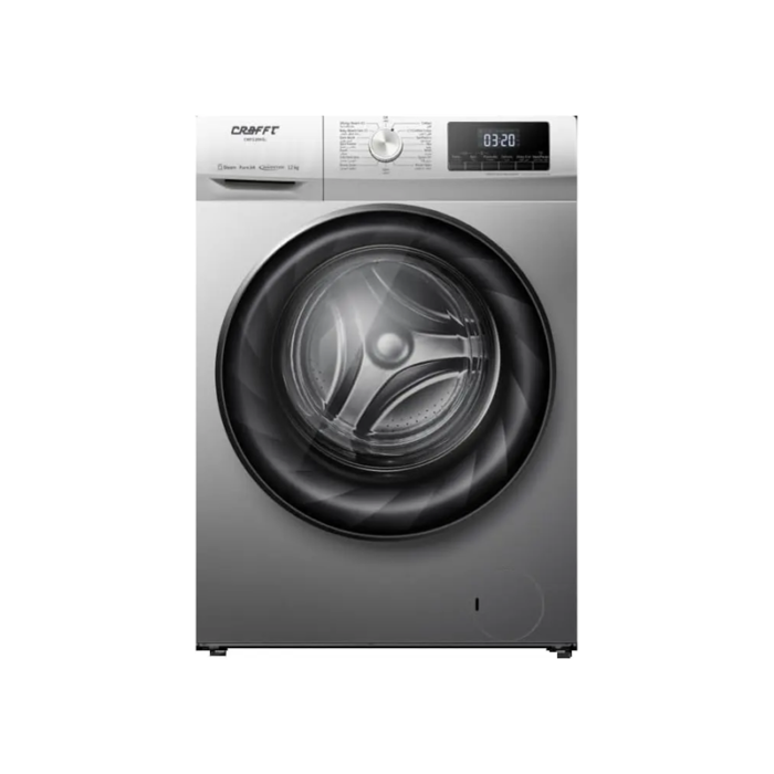 ⁦كرافت غساله اوتوماتيك فتحة امامية انفرتر 12 كيلو تجفيف 80%، 15 برنامج سلفر | CWF120HSL⁩ - الصورة ⁦2⁩