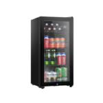 ⁦دانسات ثلاجة عرض باب زجاج,سعة 2.6 قدم ,73 لتر ,لون أسود-  D160SC22⁩ - الصورة ⁦2⁩