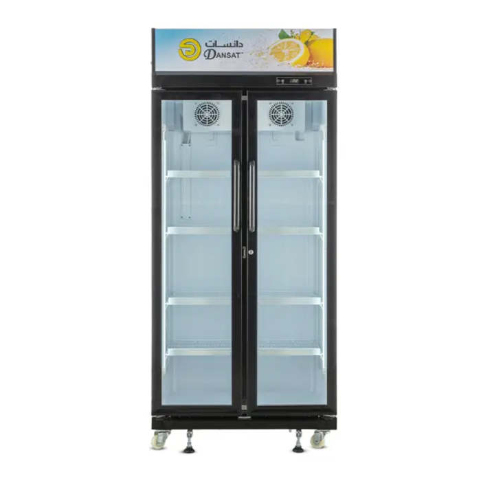 ⁦دانسات ثلاجة زجاج 19.8 قدم , 560 لتر , بابين , أسود – DAN560SC⁩ - الصورة ⁦2⁩