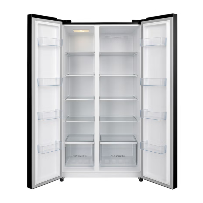 ⁦ثلاجة دانسات 15.68 قدم بخار – دولابي بلون أسود – تبريد إنفرتر موفر للطاقة – DAN1568NF⁩ - الصورة ⁦2⁩