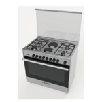 ⁦فرن جليم غاز 60×90 بستة عيون (4 غاز + 2 كهرباء) مع مروحة للهواء الساخن-SE966GIFS⁩ - الصورة ⁦4⁩