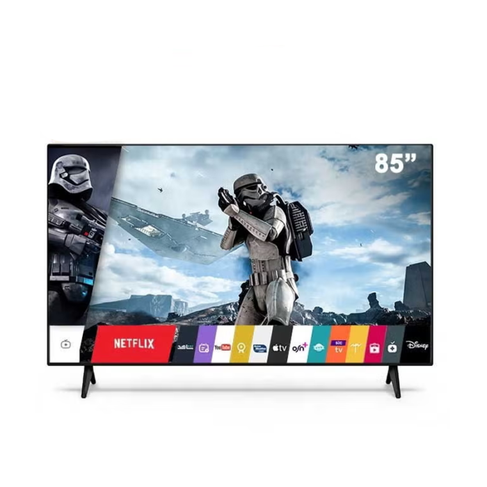 ⁦شاشة دانسات 85 بوصة , دقة الوضوح 4K , نظام تشغيل ويبوس , رسيفر داخلي , حامل جداري , 2 ريموت  DTD85UWS⁩ - الصورة ⁦2⁩