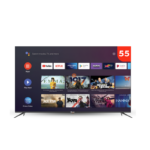 شاشة دانسات QLED سمارت 55 بوصة 4K UHD مع Google TV ورسيفر داخلي + حامل جداري – موديل DTD55QLED
