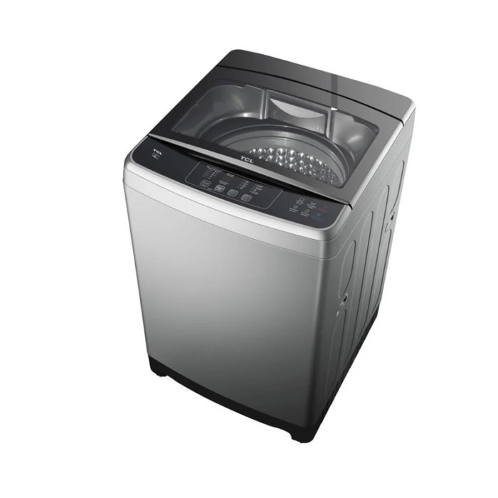 ⁦غسالة تي سي ال فتحة علوية 8 كيلو – تنشيف 80% – تحكم إلكتروني – ضمان شامل سنتين/5 سنوات للمحرك – لون فضي F708TLG⁩ - الصورة ⁦2⁩