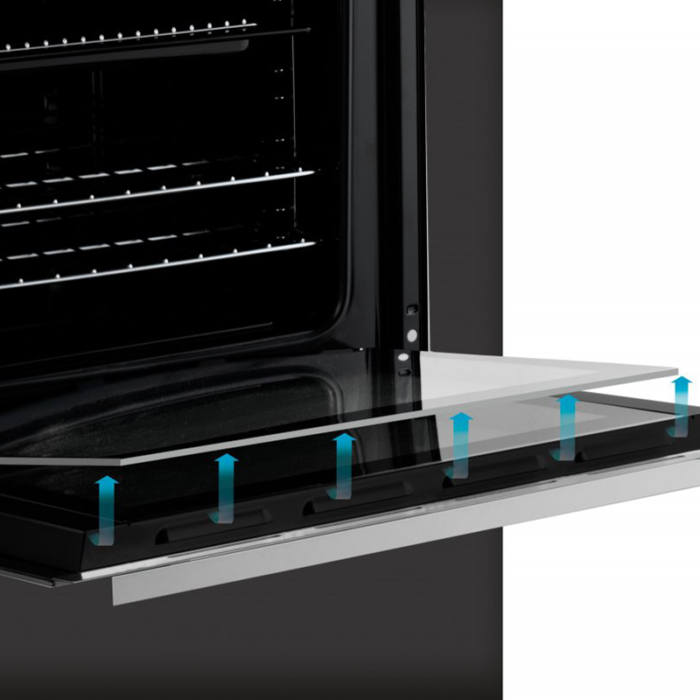 ⁦جليم غاز فرن كهرباء بلت ان 60 سم, 4 وظائف, عازل حراري, استيل - FE43X⁩ - الصورة ⁦3⁩