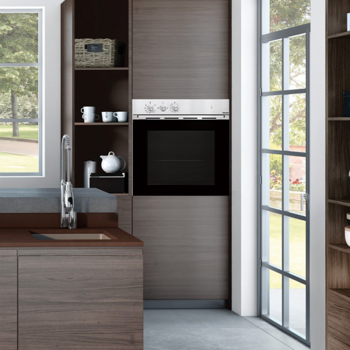 ⁦جليم غاز فرن كهرباء بلت ان 60 سم, 4 وظائف, عازل حراري, استيل - FE43X⁩ - الصورة ⁦4⁩