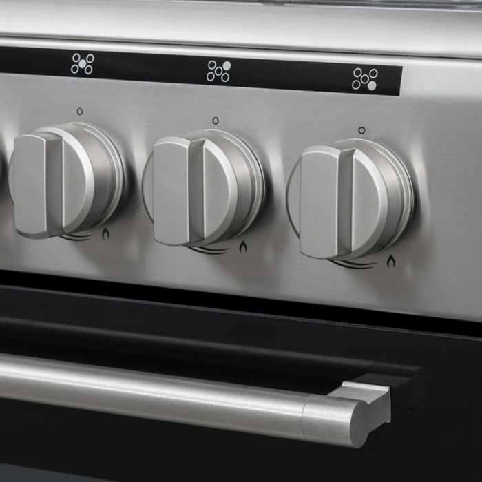 ⁦فرن فيستل غاز مقاس 90*60 سم , مروحة توزيع الحرارة , مروحة تبريد , سيخ شواية , شبك ثقيل , صنع في تركيا FG9P5086NX⁩ - الصورة ⁦3⁩