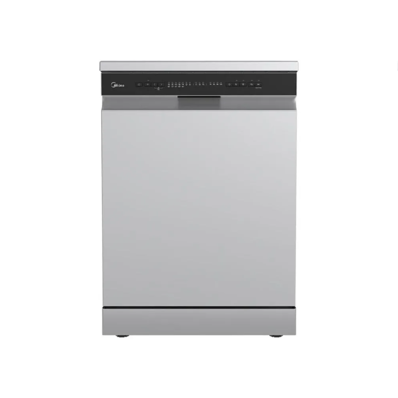 file_200_1.png ميديا غسالة صحون 14 مكان – 10 برامج، 3 أرفف، واي فاي، فتح باب تلقائي، لون فضي – WQP14W5233CS - الصورة 1