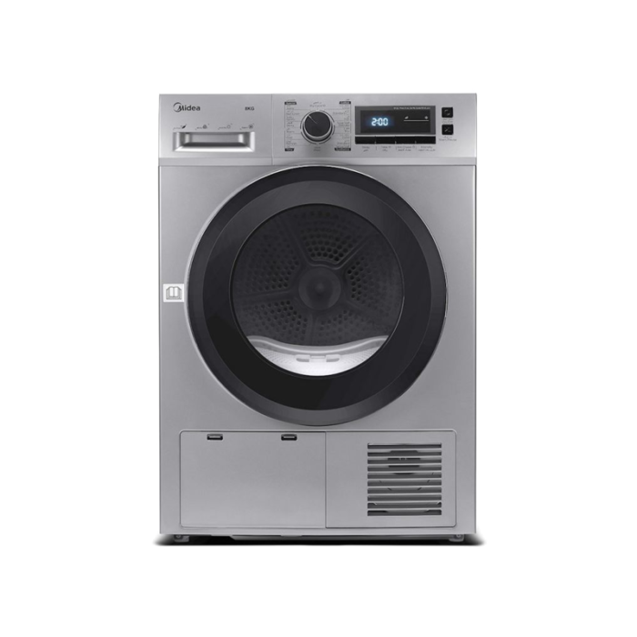 ⁦ميديا - مجفف ملابس تحميل أمامي – تكثيفي – سعة 8 كيلو – 16 برنامج – رمادي – MDG80CS⁩ - الصورة ⁦6⁩