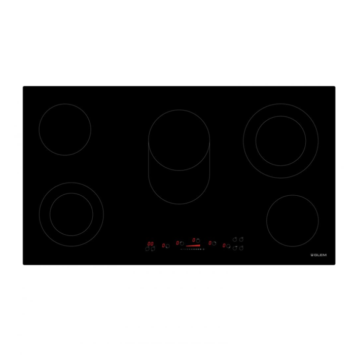 ⁦جليم سطح سراميك 88 سم، 5 شعلات سيراميك، تحكم باللمس- GTH96SIX⁩ - الصورة ⁦3⁩