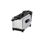 دوتس قلاية بالزيت سعة 3 لتر، تحكم بالحرارة، 2000واط، سيلفر - FRX-118