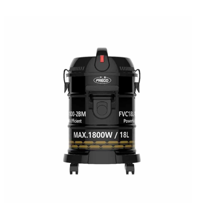 ⁦فريجو مكنسة برميل 18 لتر 1800 واط اسود - FVC18L-1800-2BM⁩ - الصورة ⁦2⁩