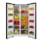 ثلاجة دانسات 15.68 قدم بخار – دولابي بلون أسود – تبريد إنفرتر موفر للطاقة – DAN1568NF - الصورة 3