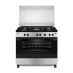 جبسون فرن غاز  5 عيون أمان كامل 90×60 سم - أسود ستيل - GNGJ90JGWC