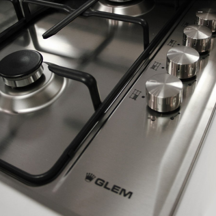 ⁦جليم غاز سطح بلت ان غاز, 4 عيون, 60 سم, اشعال أليكتروني, استيل - GTL64IX⁩ - الصورة ⁦2⁩